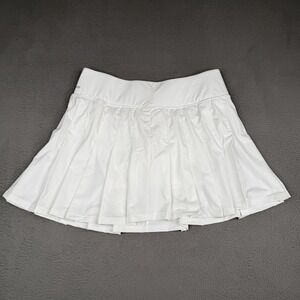 Prince Skort Womens Medium White Tennis Match Pleated Wicking Athletic WPT17223